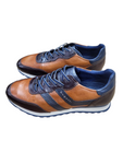 332ARX051010 Tan Leather Trainer By Bugatti