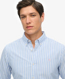 Oxford A25 Blue Stripe Shirt By SuperDry