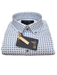 AW 257 White Print Shirt By 6th Sense