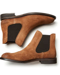 Baxter Suede Chelsea Boot Cognac By Selected