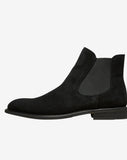 Baxter Suede Chelsea Boot Black By Selected
