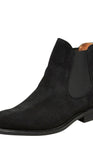 Baxter Suede Chelsea Boot Black By Selected