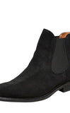 Baxter Suede Chelsea Boot Black By Selected