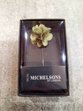 Flower Lapel Pin Light Blue By Michelsons