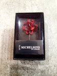 Flower Lapel Pin Red By Michelsons