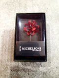 Flower Lapel Pin Red By Michelsons