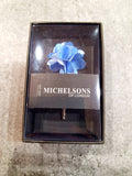 Flower Lapel Pin Pale Blue By Michelsons