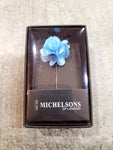 Flower Lapel Pin Ice Blue By Michelsons