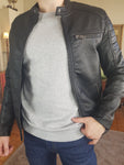 Rocky Leather look Jacket By Jack & Jones