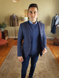 Kumas Navy Casual Blazer By Benetti
