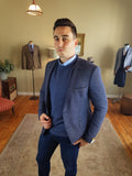 Kumas Navy Casual Blazer By Benetti