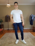 Liam Skinny Fit Blue Jeans By Jack & Jones