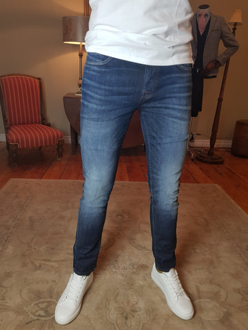 Leon Dark Blue Slim Fit Jeans By Selected