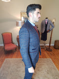 Luca Navy Check Blazer By Marc Darcy