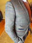 Luca Navy Check Blazer By Marc Darcy