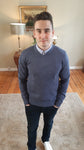 Mike Blue Knitwear By 6th Sense