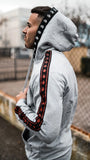 Grey Tape Band Hoodie By Sinners Attire