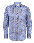 Blue House Print Shirt By A Fish Named Fred
