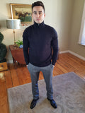 Berg Half Zip Black Knitwear By Selected
