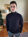 Berg Half Zip Black Knitwear By Selected
