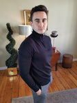 Berg Half Zip Black Knitwear By Selected