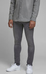 Liam Grey Skinny Jeans By Jack & Jones