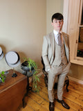 Zac Beige Suit By Travis