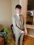 Zac Beige Suit By Travis