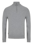 Embassy 23 Grey 1/4 Zip Knitwear By 6th Sense