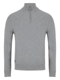 Embassy 23 Grey 1/4 Zip Knitwear By 6th Sense