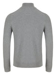 Embassy 23 Grey 1/4 Zip Knitwear By 6th Sense