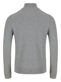 Embassy 23 Grey 1/4 Zip Knitwear By 6th Sense
