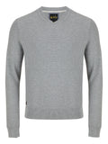 Embassy 23 Grey V Neck Knitwear 6th Sense
