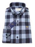 Den Navy Check Shirt By Vichi