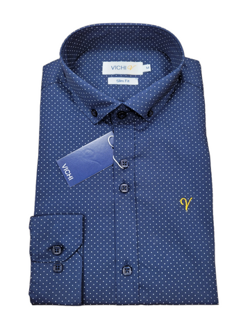 Jim Navy Shirt By Vichi