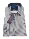 Dennis Navy Print Shirt By Vichi