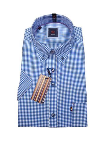 Murphy SS/22 S/Sleeve Blue Shirt By Andre