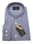 SS/22/55 Navy Check S/Sleeve Shirt By 6th Sense