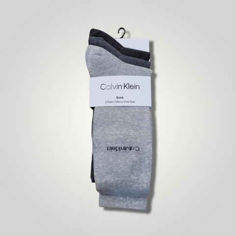Grey Combo 3 Pack Sock Set By Calvin Klein