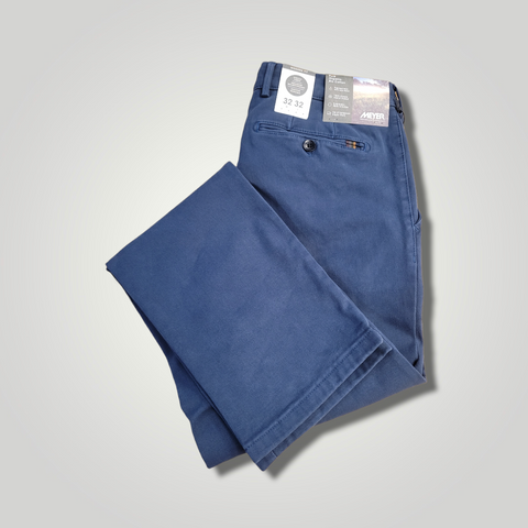 Rio Mid Blue Chinos By Meyer