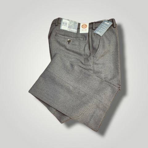 Roma Wool Mix Brown Trousers By Meyer