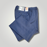 Roma Wool Mix Mid Blue Trousers By Meyer