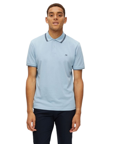 Dante23 Blue Polo Shirt By Selected