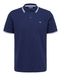 Dante23 Navy Polo Shirt By Selected