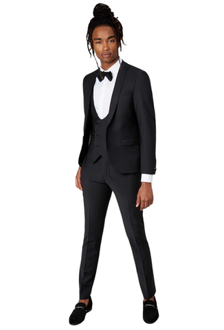 Slim Fit Black Suit By Twisted Tailor