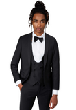 Slim Fit Black Suit By Twisted Tailor