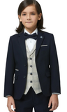 Paris Navy Boy's Suit By Benetti