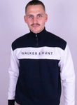 Zip Sweat Navy By Walker & Hunt