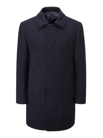 Aldgate Navy Wool Mix Coat By Skopes