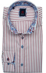 Oliver Burgundy Stripe Shirt By Andre